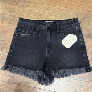 Black Frayed Altar’d State Denim Shorts